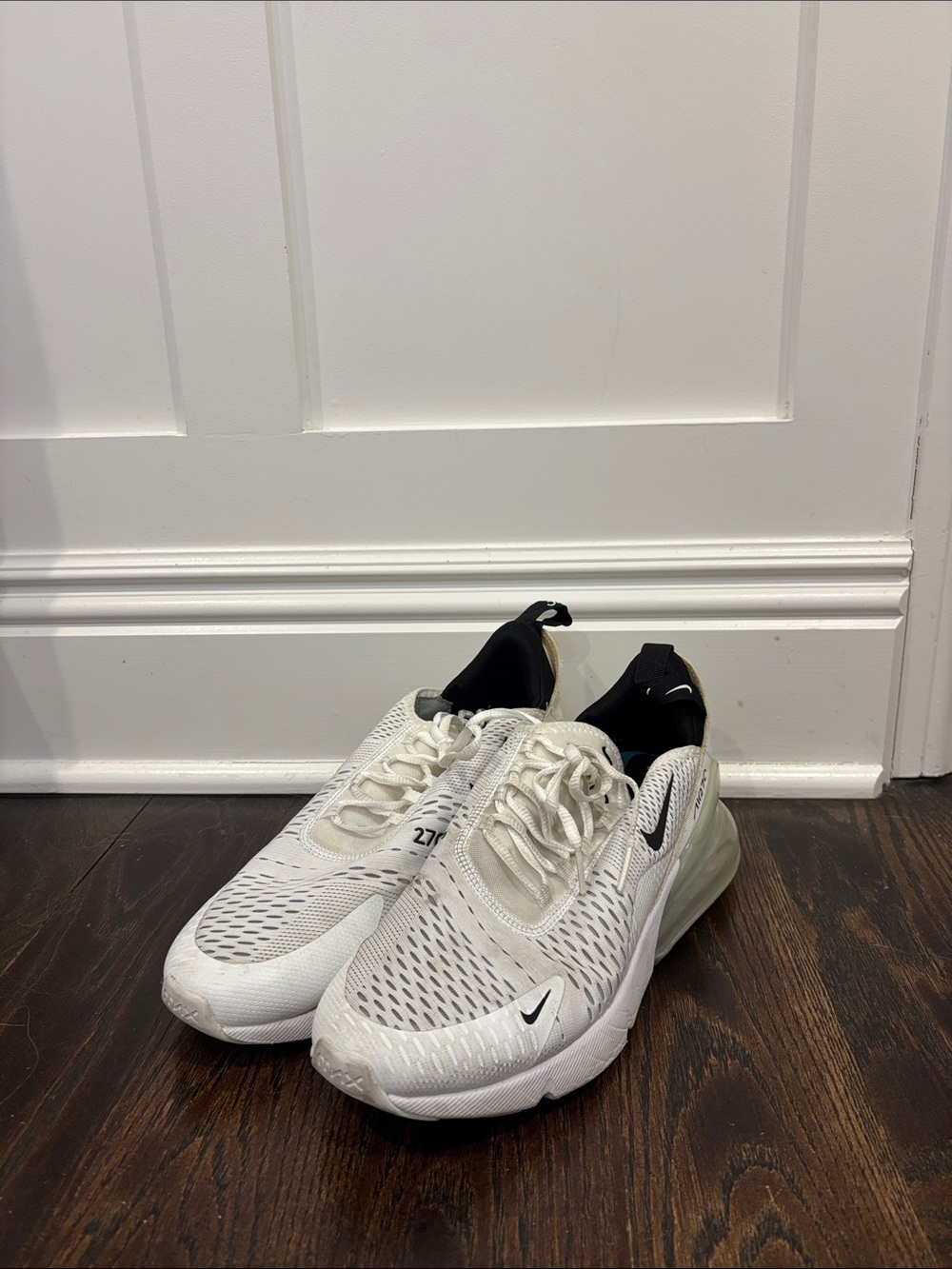 Nike White and Black Men's Athletic Shoes